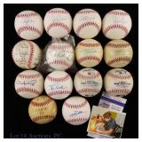 Signed & Game Used Baseballs (14)
