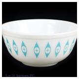 Mid Century Pyrex Atomic Eye Bowl **