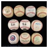 10 Souvenir Baseballs - Coke, Ryan, Tigers, More