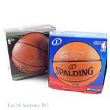 2 Signed Basketballs With Toni Kukoc