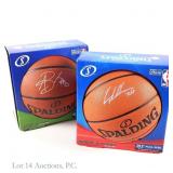 2 Signed Basketballs With Lauri Markkanen