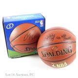 2 Signed Basketballs With Denzel Valentine