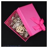 Rhinestone Costume Jewelry, Pearl Necklace
