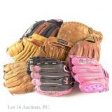 8 Baseball Gloves With 1 Signed