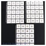 1940s US 90%-Silver Mercury Dimes (60)