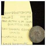 (244 AD) Roman Philip I Silver Tetradrachm (*VF)