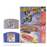 Nintendo 64 Hydro Thunder & Excitebike Games Boxes