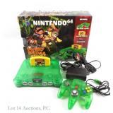 Nintendo 64 Funtastic Jungle Green Console DK64