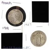 France & US Silver Coins (2)