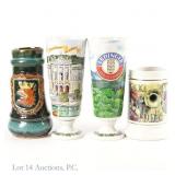 German, Thai, Super Bowl XXSXI Beer Steins (4)