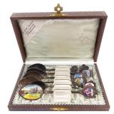 Silver Souvenir Spoon Collection (6)