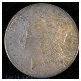 1904 (P) US Silver Morgan Dollar (*AU+ Toned)