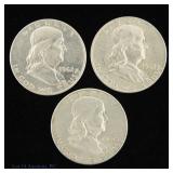 1961-1962 US Silver Franklin 50c (ASW 1.0 Ozt), 3