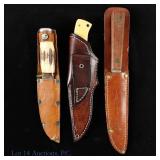 Fixed Blade Knives In Leather Sheaths (3)