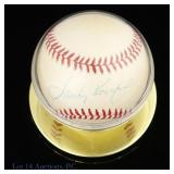 Sandy Koufax Signed ONL Baseball