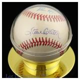 Steve Carlton Nolan Ryan Signed Baseball