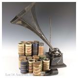 Edison Gem "B" Phonograph w/ Cylinders