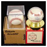 Signed Baseballs (4 - Rose, Alomar)