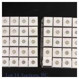 US 90%-Silver Barber & Mercury Dimes -40