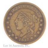 1837 US Matron Head / Center Market Token (HT-240)