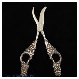 Voss Cut Co Germany Sterling Silver Grape Scissors