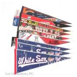 9 Pennants Of Chicago Sports Teams