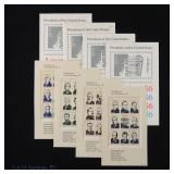 1986 US Ameripex 86 Presidents Stamp Sets MNH (4)