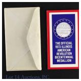 1973 92.5%-Silver Ill. AR Bi Medal (ASW 0.96 Oz)
