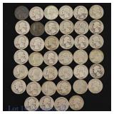 US 90%-Silver Washington 25c (ASW +7 Oz), 40