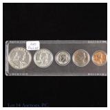 1957 (P) US Silver Proof 5-Coin Set