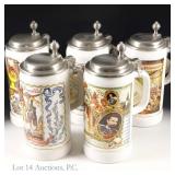Gerz Oktoberfest Museum Lidded Beer Steins (5)