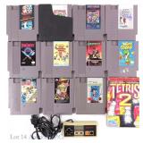Nintendo NES Game Cartridges (11) & Controller