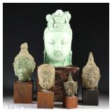 Small Decorative Thai Buddha Heads