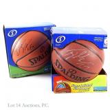 2 Signed Basketballs With Denzel Valentine