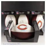 4 Footballs Signed By SB XX Chicago Bears Players