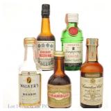 Various Vintage Minis (5) Whiskey, Gin, Spirits