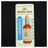 Seven Star Whiskey Thermometer Bar Sign