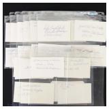 52 Index Cards Signed By Negro League Players