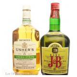 "1960" J&B Half Gallon & "84" Usher