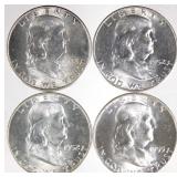 Franklin Half Dollars - CH BU? (4)