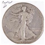 1938-d Walking Liberty Half Dollar (KEY DATE)