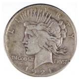 1921 Peace Silver Dollar (KEY/Semi-key)