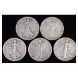 Walking Liberty Half Dollars (5)