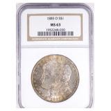 1885-o Morgan Silver Dollar (NGC MS63 Toning)