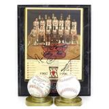 Sports Lot- Baseballs, Signed Bulls Photo