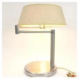 Vintage Walter Von Nessen Brass Swing Arm Lamp