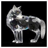 Swarovski Silver Crystal Wolf