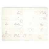 Robert Yucikas (b. 1944) Numbers on Canvas