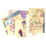 Elizabeth Ockwell- Portfolio of Large Pastels