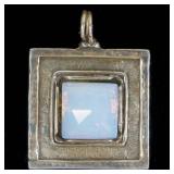 Silver Pendant w/ Opal